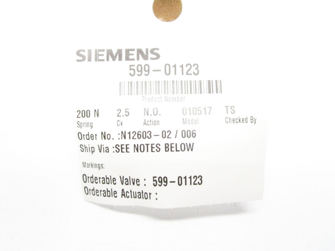 SIEMENS 599-01123 1/2" NSMP