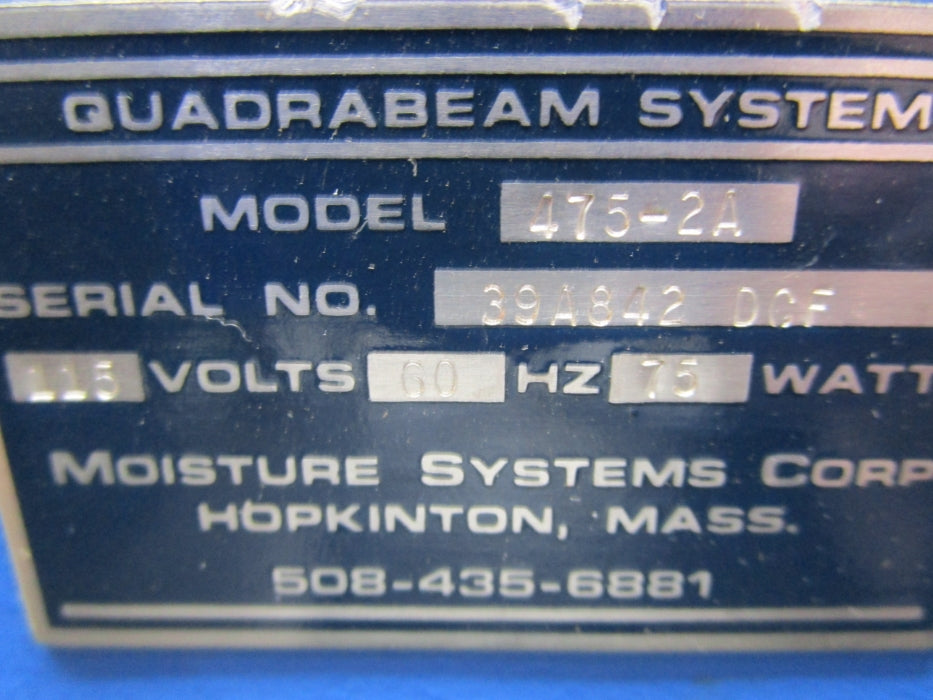 MOISTURE SYSTEMS CORP 475-2A NSNP