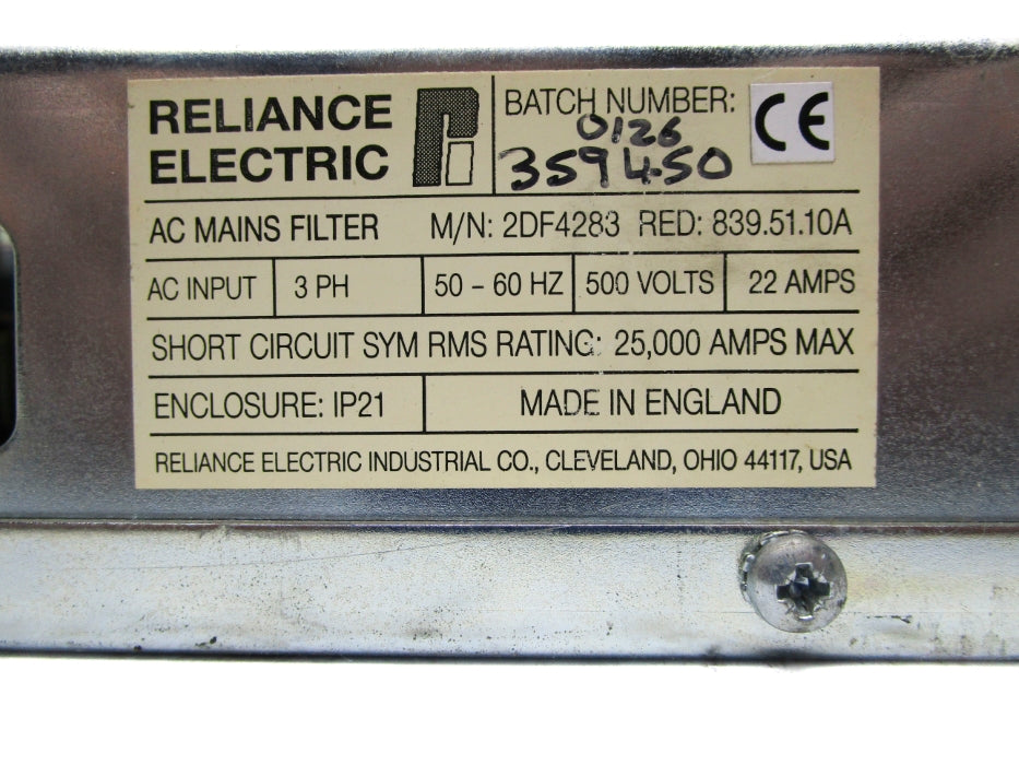 RELIANCE ELECTRIC 2DF4283 UNMP