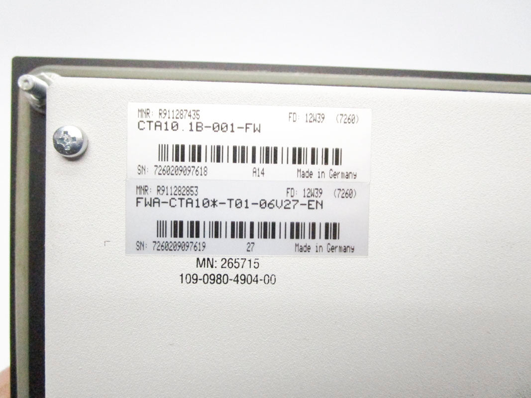 INDRAMAT CTA10.1B-001-FW R911287435 NSNP