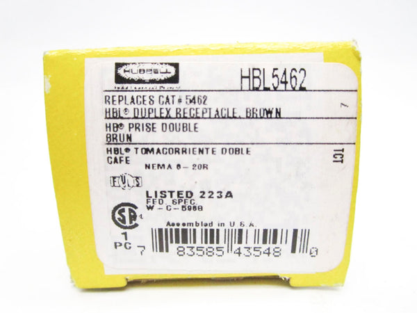 HUBBELL HBL5462 250VAC 20A NSMP
