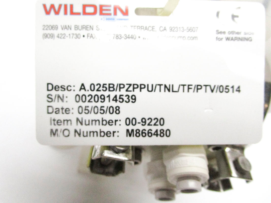 WILDEN A.025B/PZPPU/TNL/TF/PTV/0514 1/4" NSMP