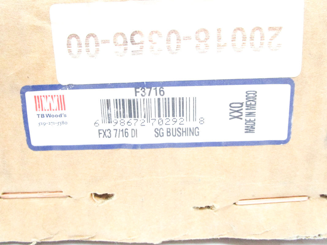 TB WOODS FX3 7/16 DI F3716 NSMP