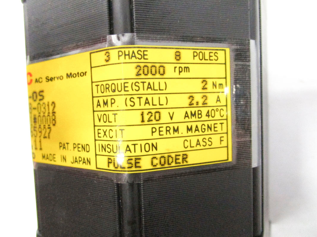 FANUC A06B-0312-B501#0008 120V 2.2A NSNP