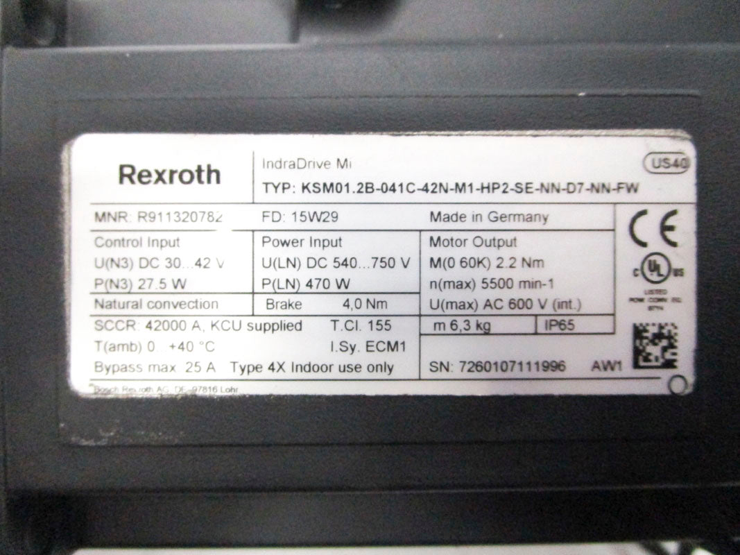 REXROTH R911320782 600VAC 25A NSNP
