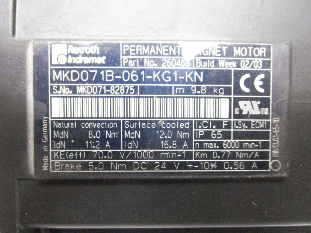 REXROTH-INDRAMAT MKD071B-061-KG1-KN NSNP