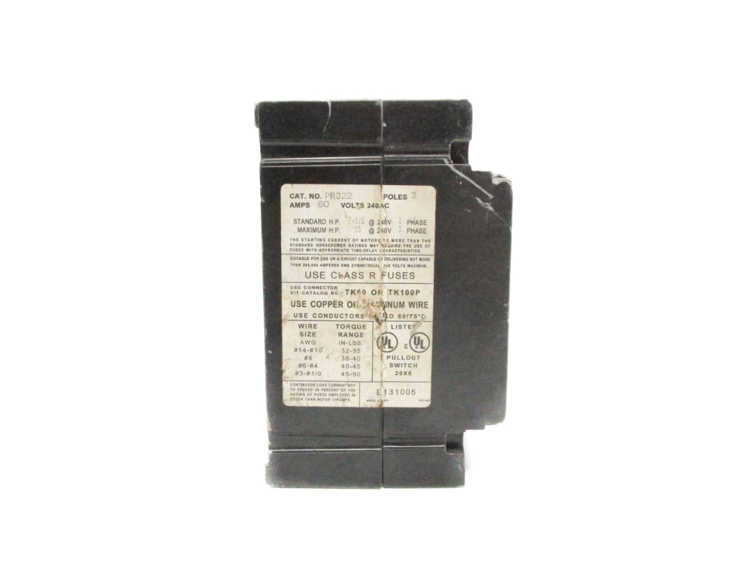 BOLTSWITCH PR322 240VAC 60A UNMP