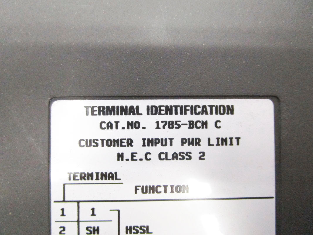 ALLEN BRADLEY 1785-BCM 5VDC 1A SER. C F/W H NSNP