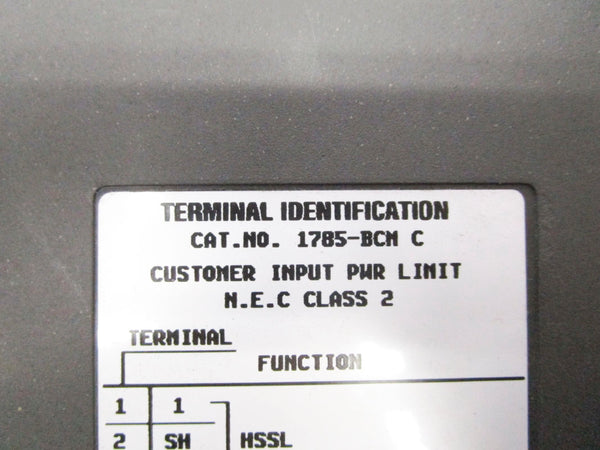 ALLEN BRADLEY 1785-BCM 5VDC 1A SER. C F/W H NSNP