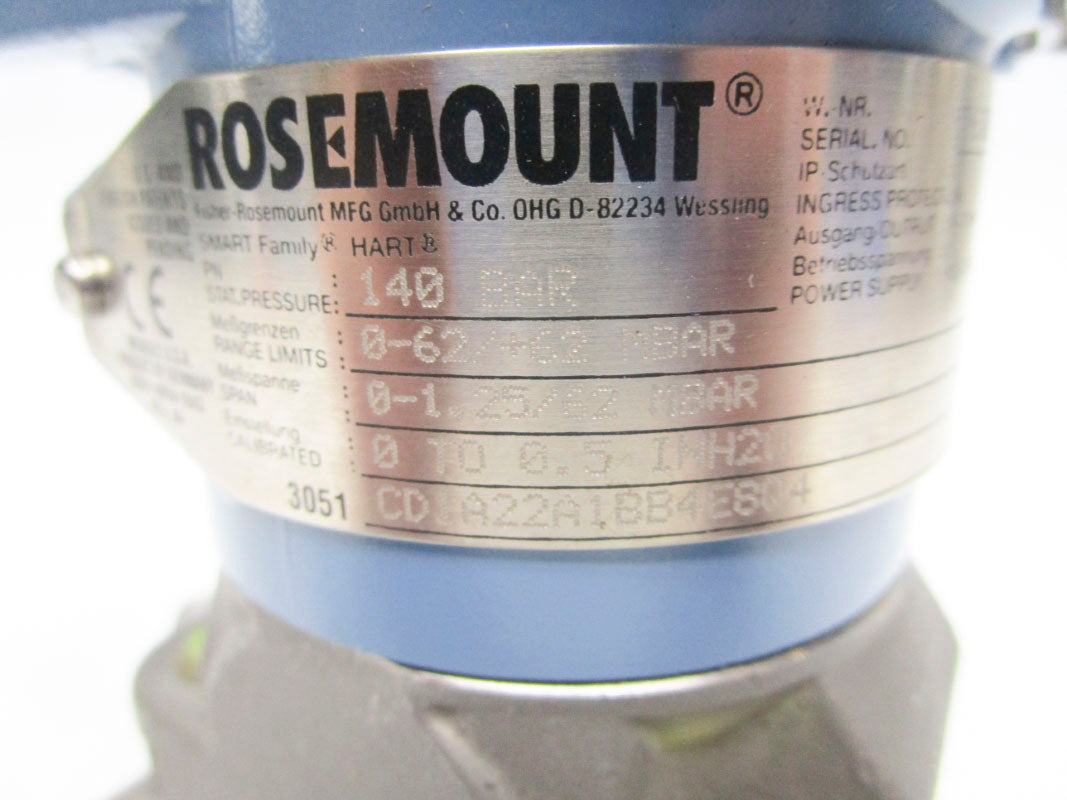 ROSEMOUNT 3051CD1A22A1BB4E8Q4 NSNP
