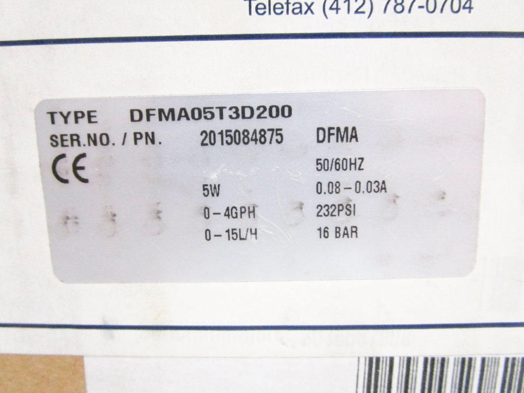 PFC DFMA05T3D200 0.08A 232PSI NSMP