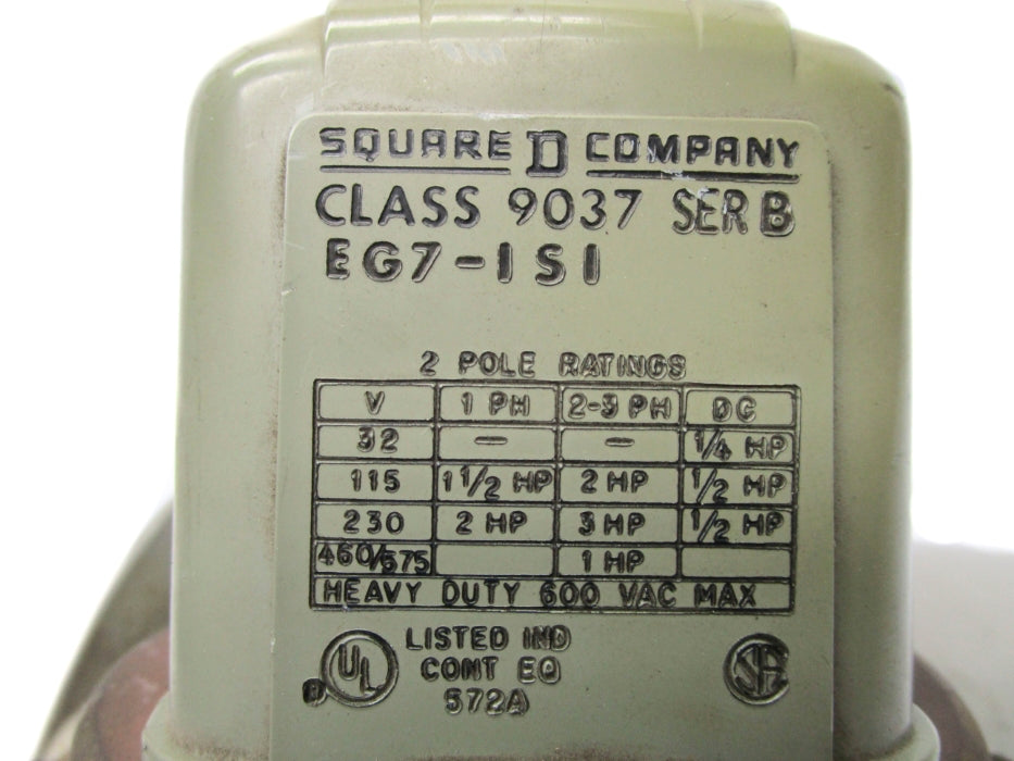 SQUARE D 9037EG7-ISI SER. B UNMP