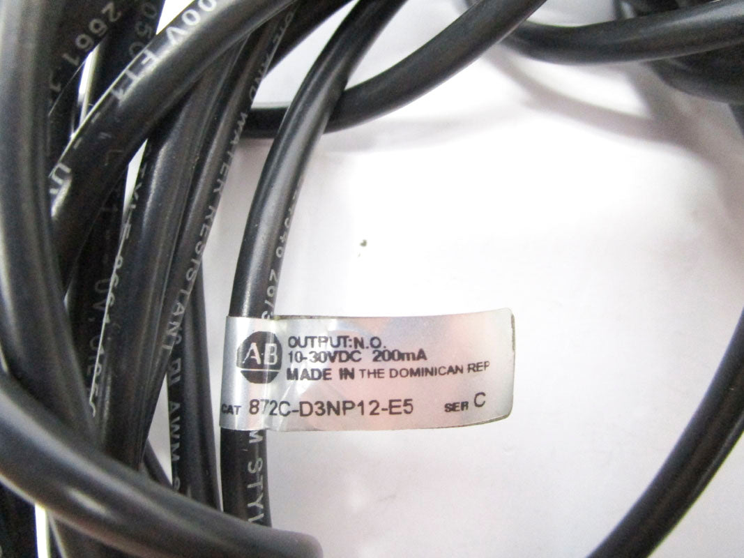 ALLEN BRADLEY 872C-D3NP12-E5 SER. C 10-30VDC UNMP