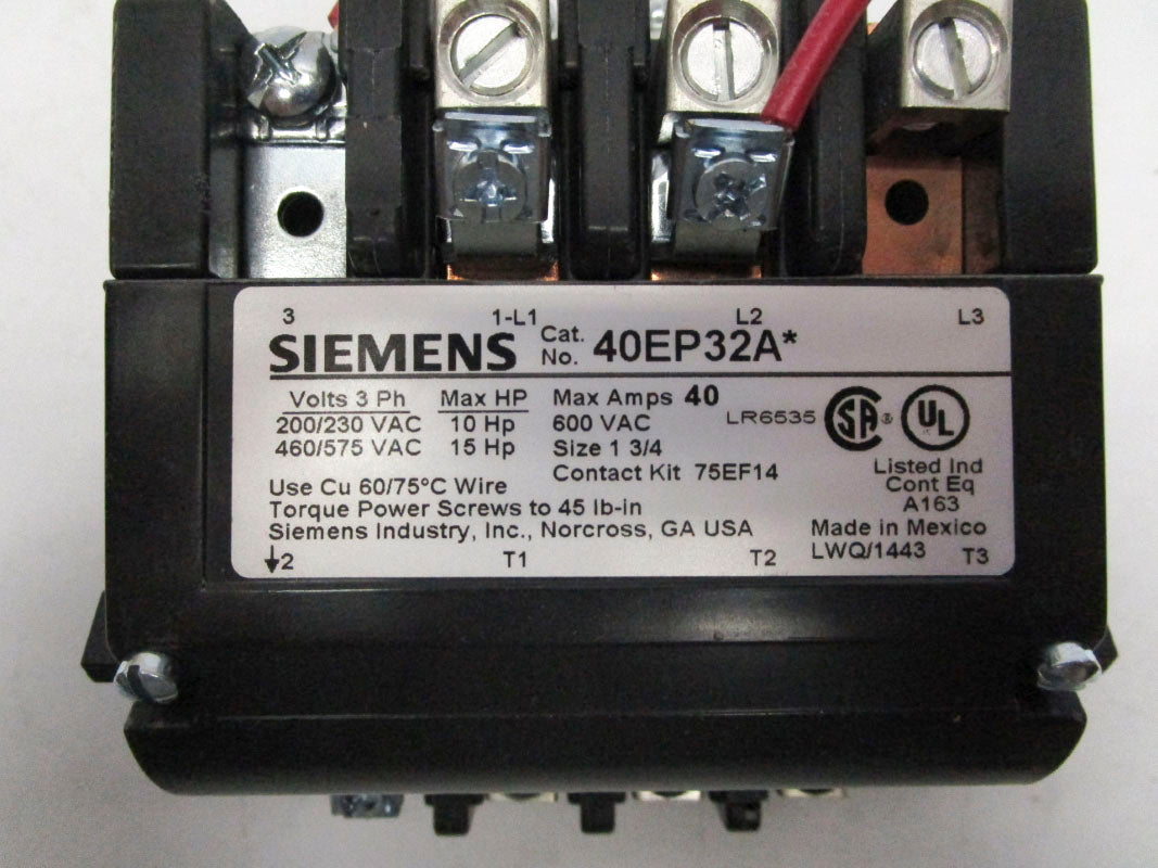 SIEMENS 40EP32AA 600VAC 40A NSMP