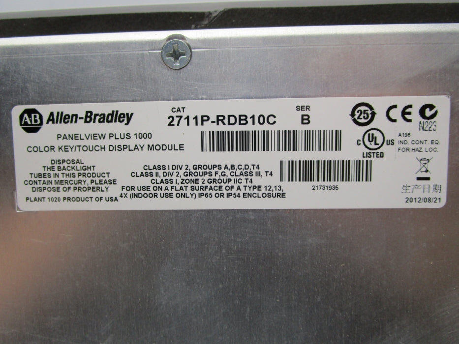 INDUSTRIAL SPARE PART 2711P-B10C4A8 SER. B UNMP