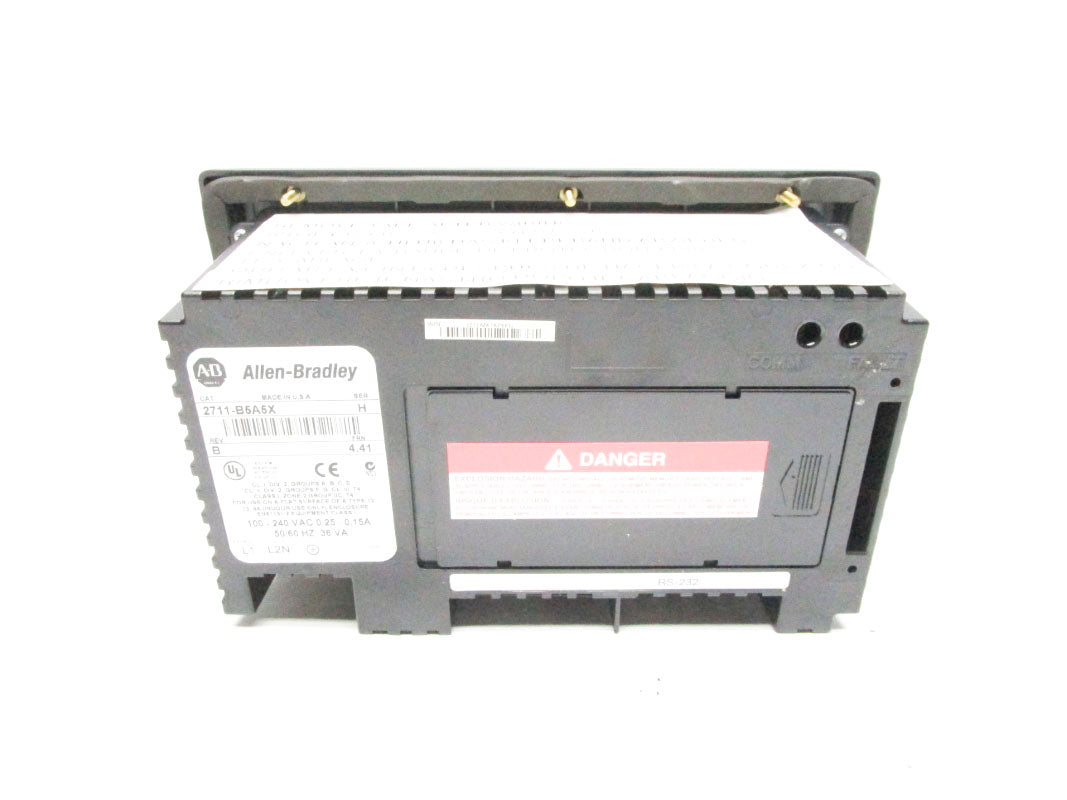 ALLEN BRADLEY 2711-B5A5X SER. H F/W 4.41 100-240VAC 0.25-015A REMAN