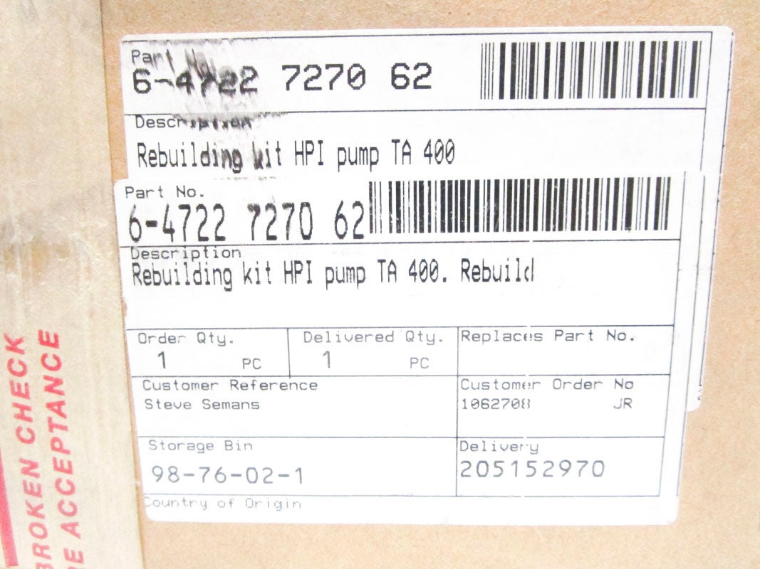 TETRAPAK 6-4722727062 NSMP