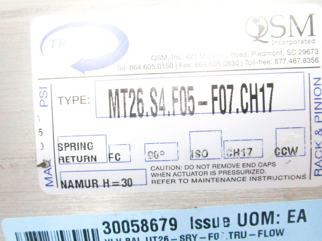 TRU-FLO MT26.S4.F05-F07.CH17 NSNP