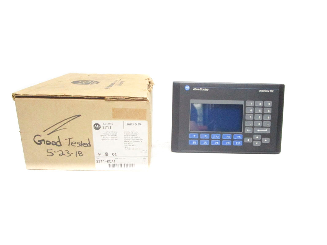ALLEN BRADLEY 2711-K5A1 SER. F F/W 3.16 100-240VAC 0.25-0.15A NSMP