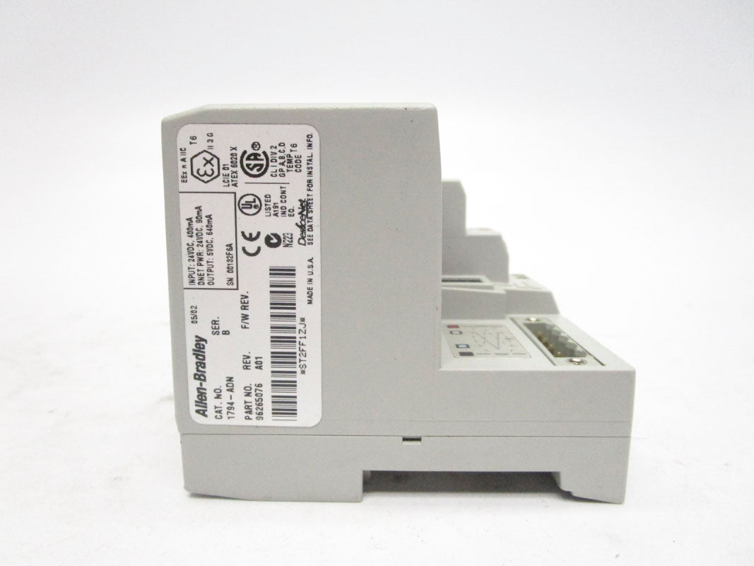 ALLEN BRADLEY 1794-ADN SER. B 24VDC REV. A01 NSMP