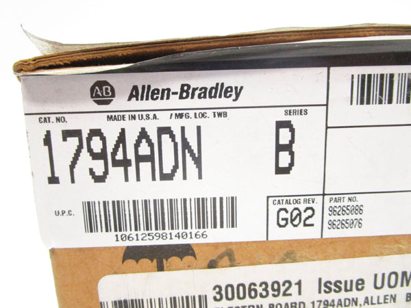 ALLEN BRADLEY 1794-ADN SER. B 24VDC REV. A01 NSMP