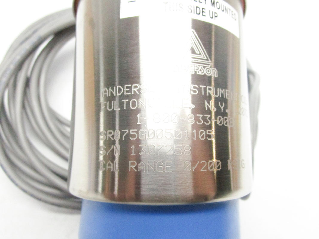 ANDERSON INSTRUMENT SR075G00501105 200PSI NSMP