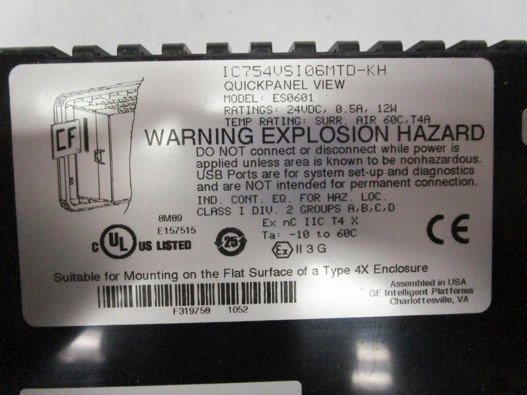 GENERAL ELECTRIC IC754VSI06MTD-KH 24VDC 0.5A NSMP