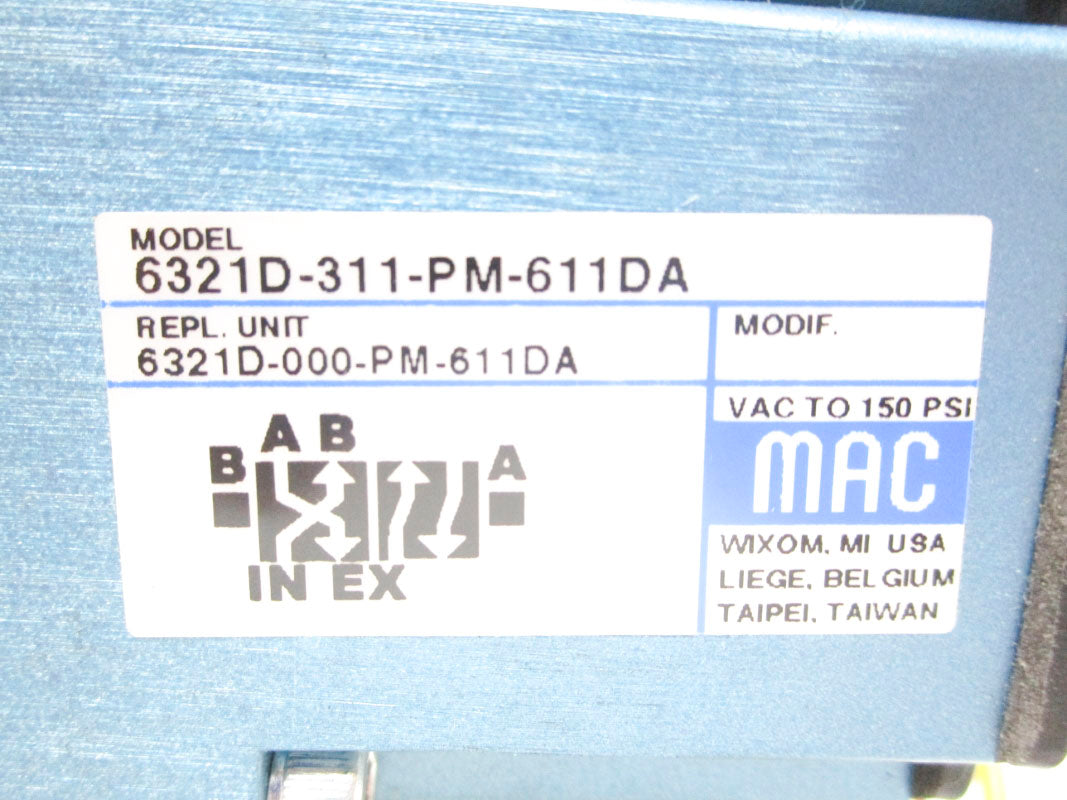 MAC 6321D-311-PM-611DA 24VDC 150PSI NSMP