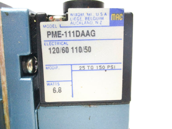 MAC 6223C-511-PM-111DA 110/120V 150PSI NSMP