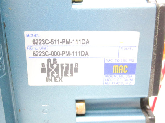 MAC 6223C-511-PM-111DA 110/120V 150PSI NSMP