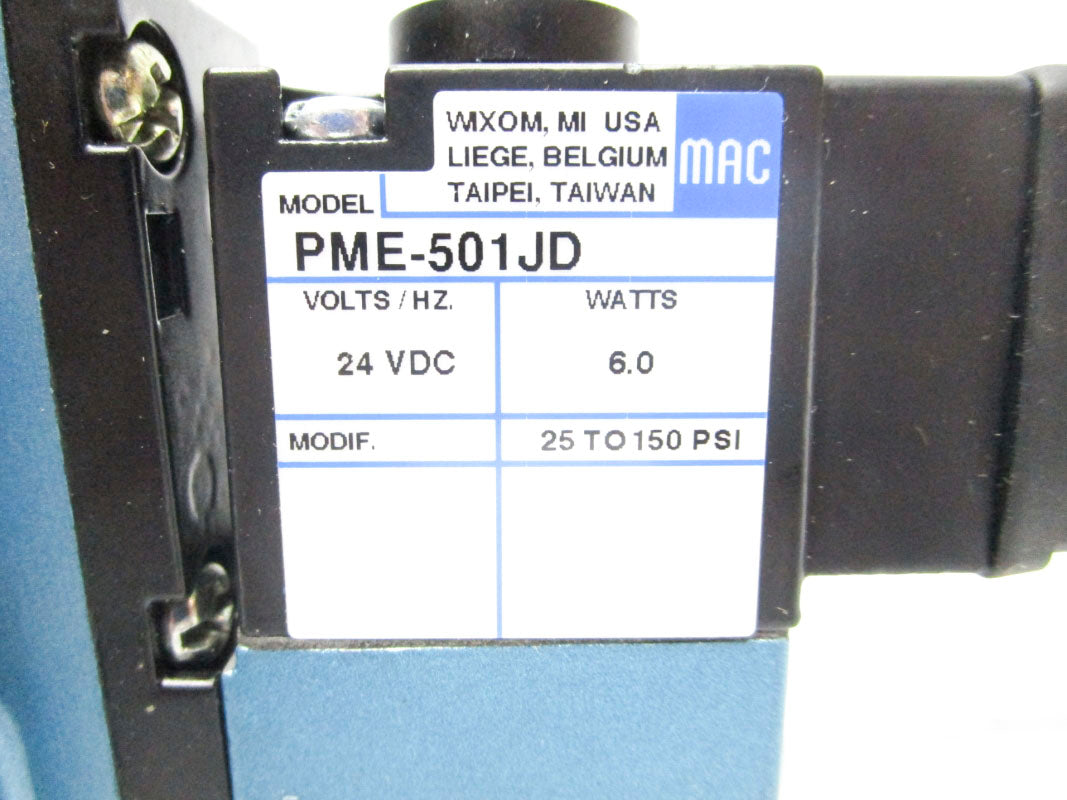 MAC 912B-PM-501JD 24VDC 25-150PSI NSMP