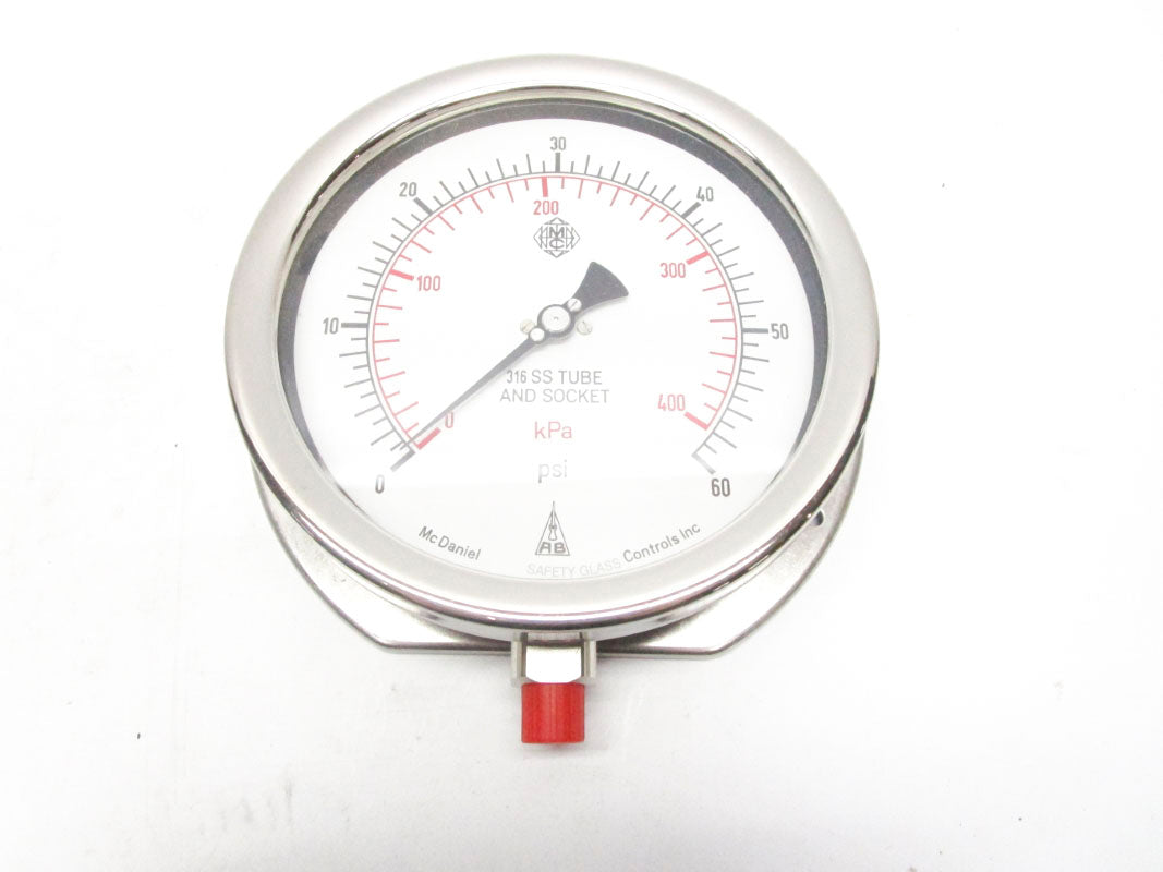 MCDANIEL CONTROLS AB10925 0-60PSI 1/4" NSMP
