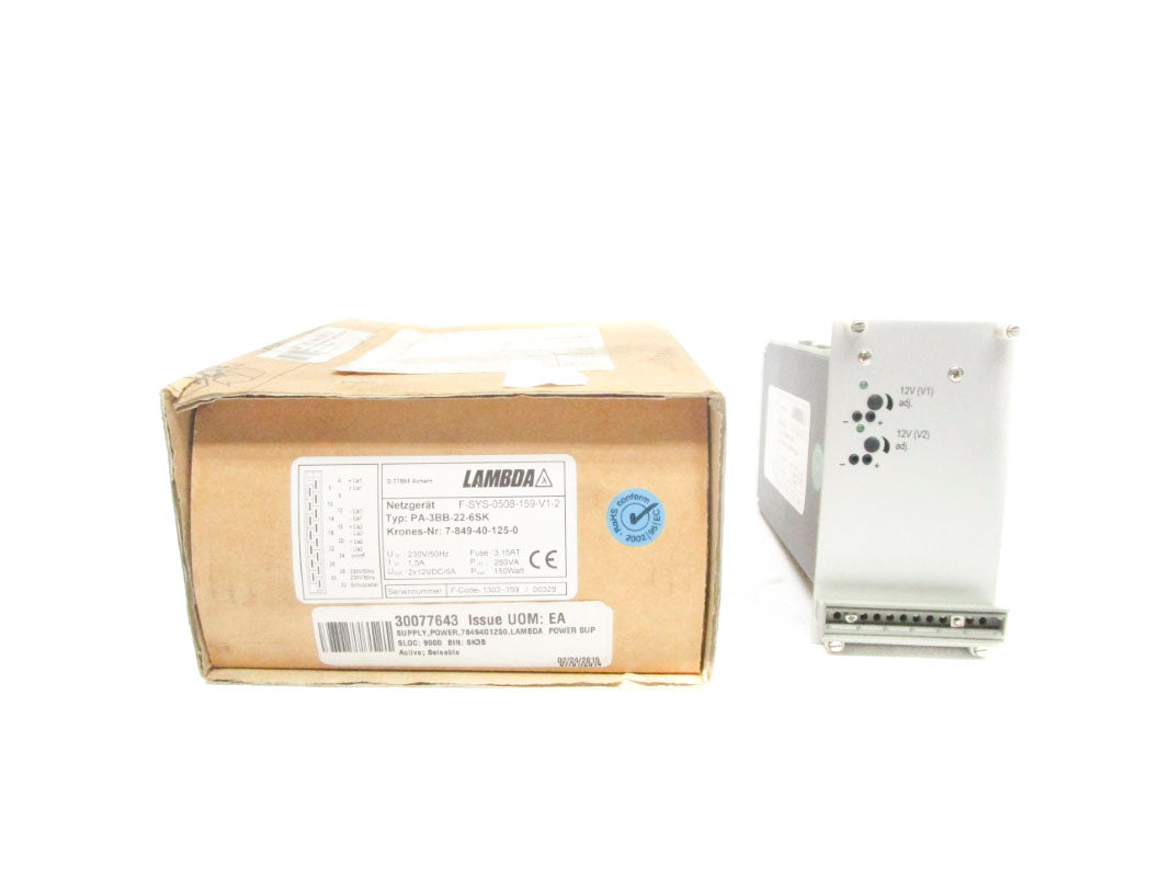 LAMBDA PA-3BB-22-6SK 7-849-40-125-0 230V 1.5A NSMP