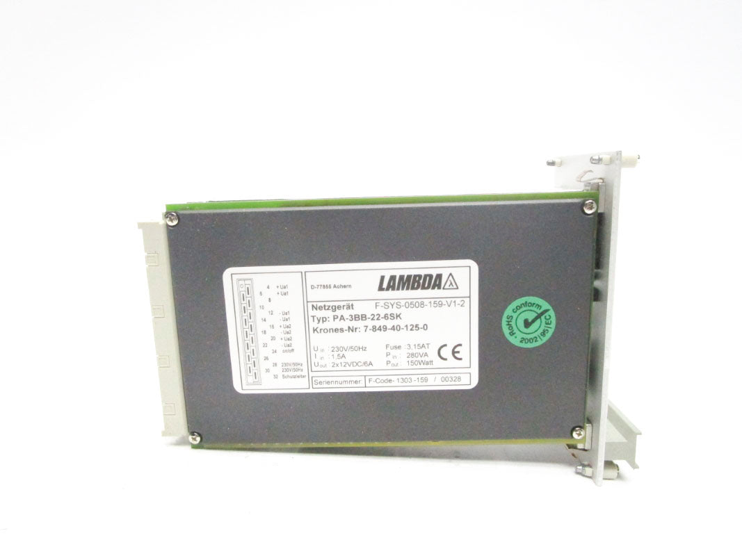 LAMBDA PA-3BB-22-6SK 7-849-40-125-0 230V 1.5A NSMP