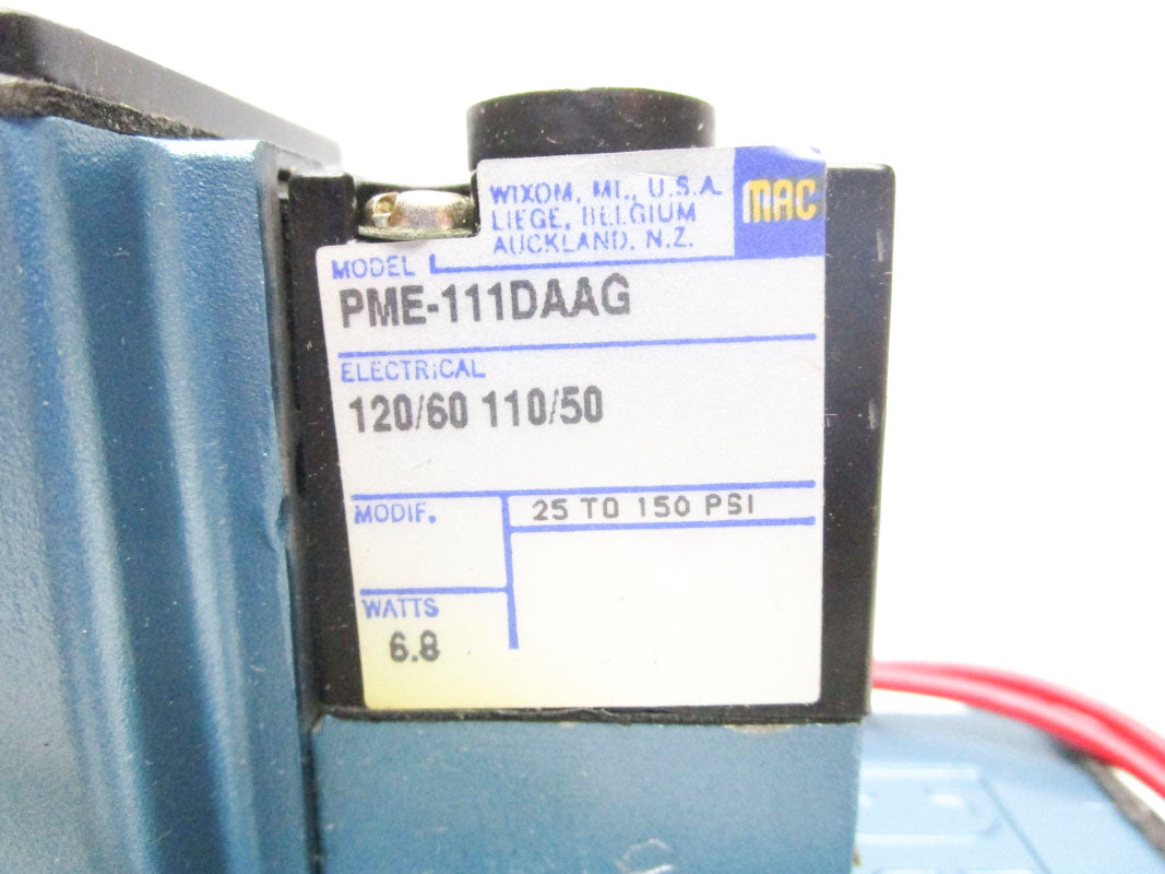MAC 6223C-511-PM-111DA 110/120V 25-150PSI NSNP