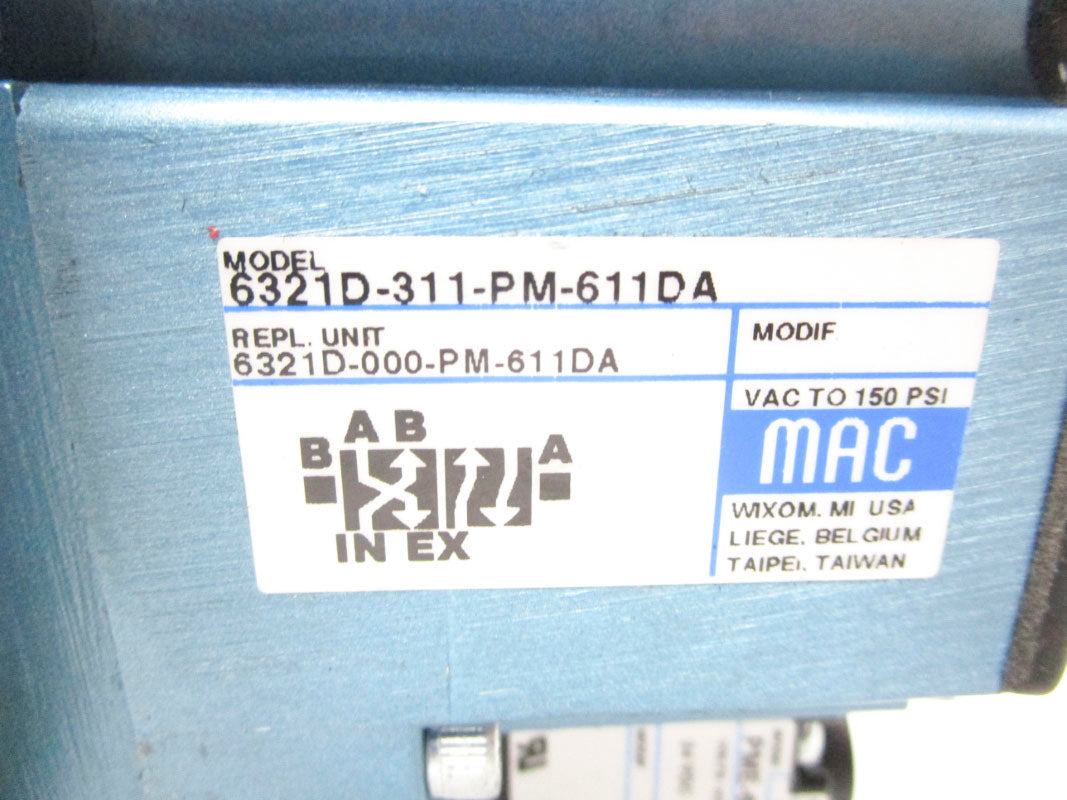 MAC 6321D-311-PM-611DA 24VDC 150PSI NSMP