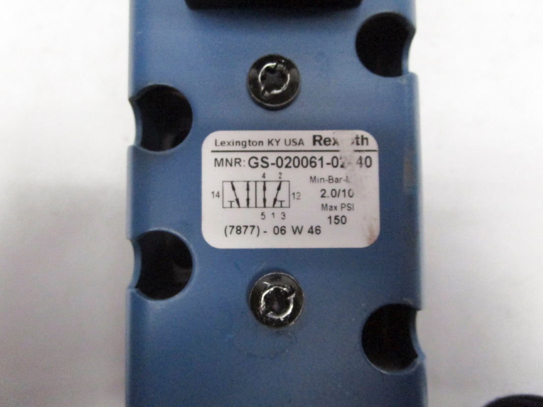 REXROTH GS-020061-02440 120VAC 150PSI UNMP