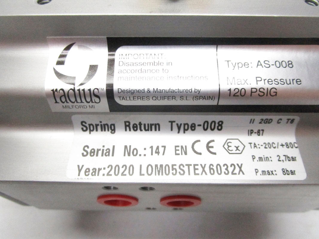 RADIUS AS-008 120PSI NSMP