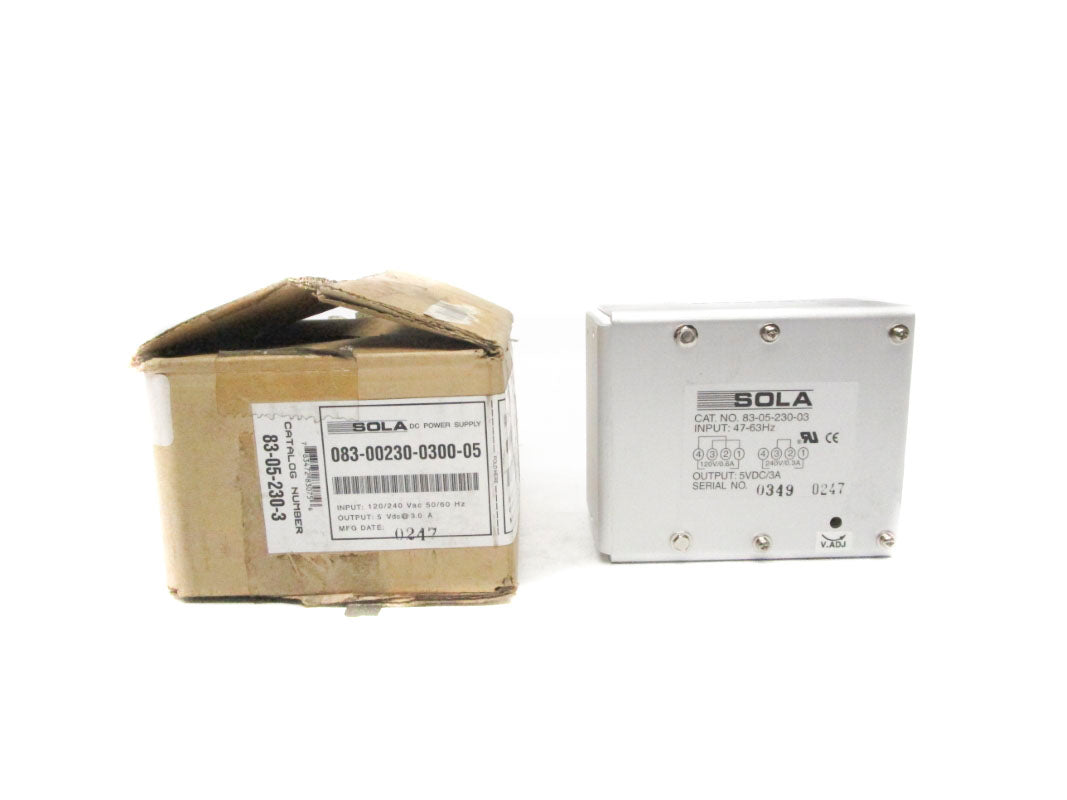 SOLA 083-00230-0300-05 120/240VAC 0.3A NSMP