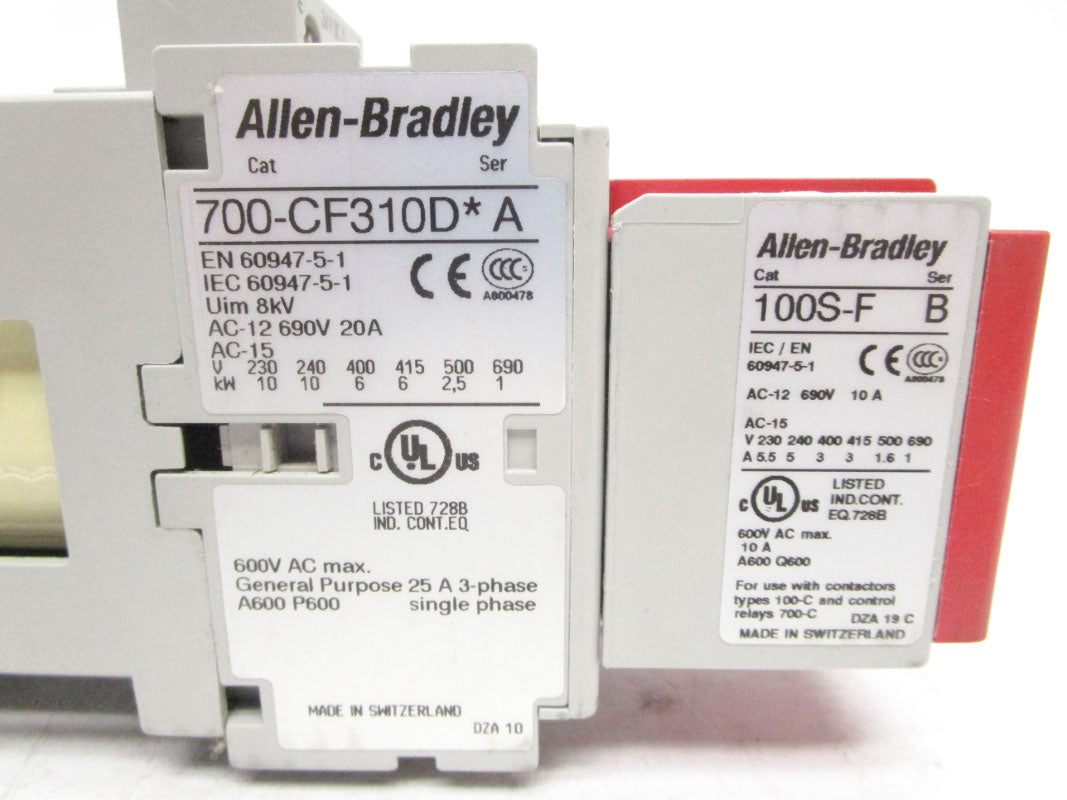 ALLEN BRADLEY 700S-CF620DJC SER. A 24VDC 31A (BR/WH) NSMP