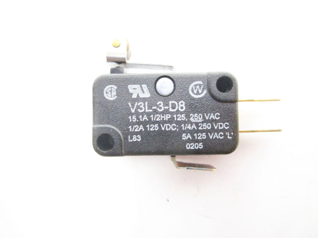 MICRO SWITCH V3L-3-D8 250VAC 15.1A NSNP