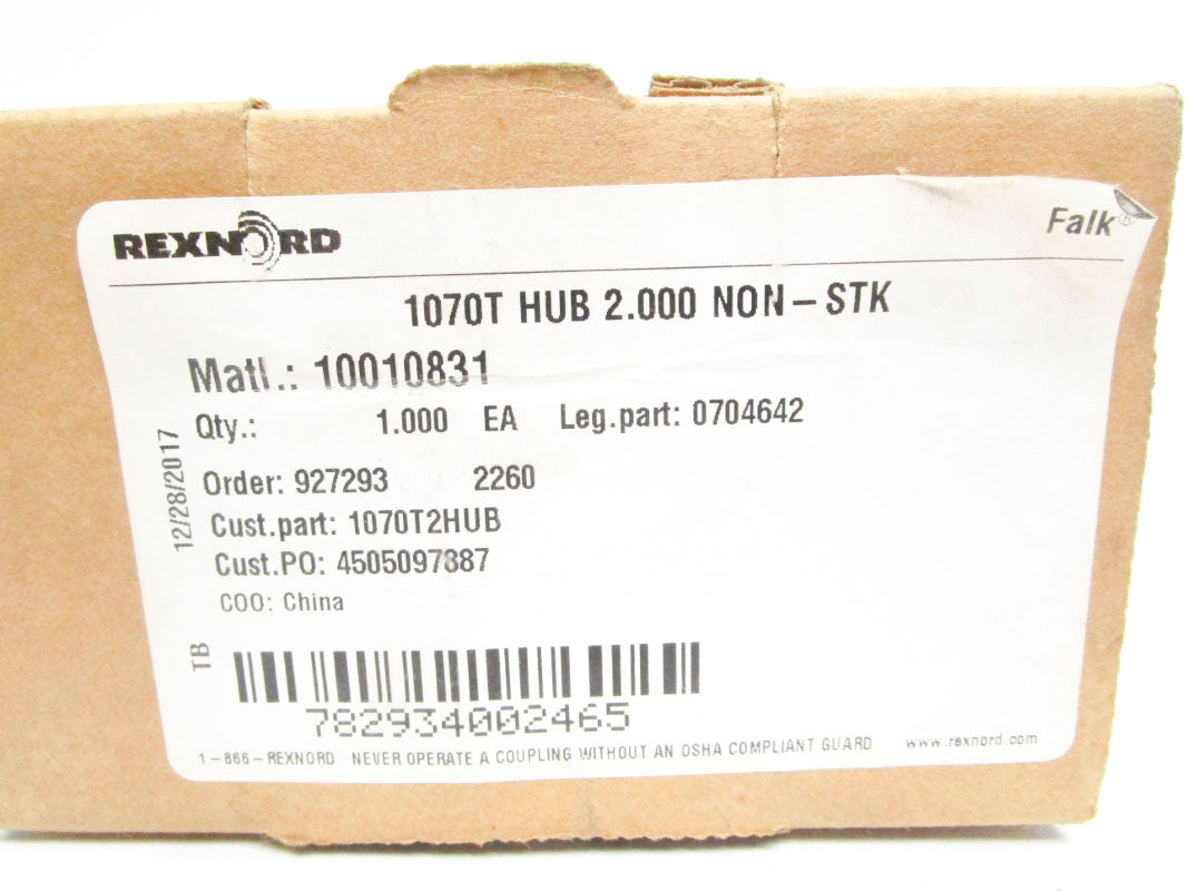 REXNORD 0704642 1070T2HUB NSMP