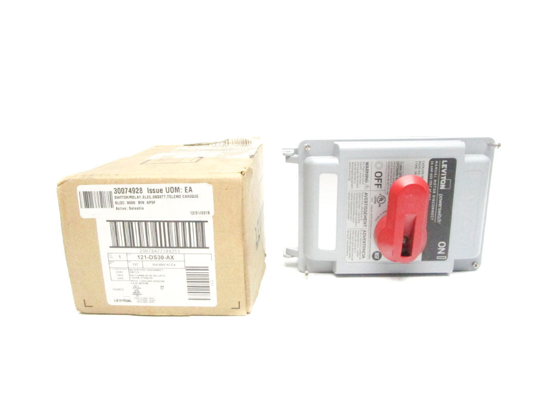 LEVITON 121-DS30-AX 600VAC 30A NSMP