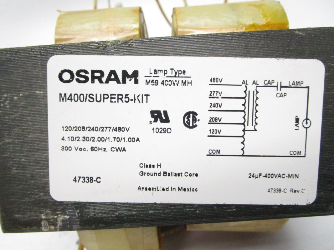 OSRAM M400/SUPER5-KIT 480V 1.00A NSMP