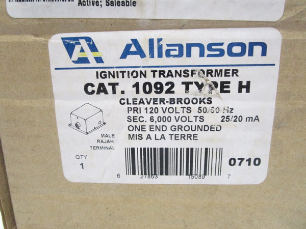 ALLANSON 1092-H 120V 150VA (AS PICTURED) NSMP
