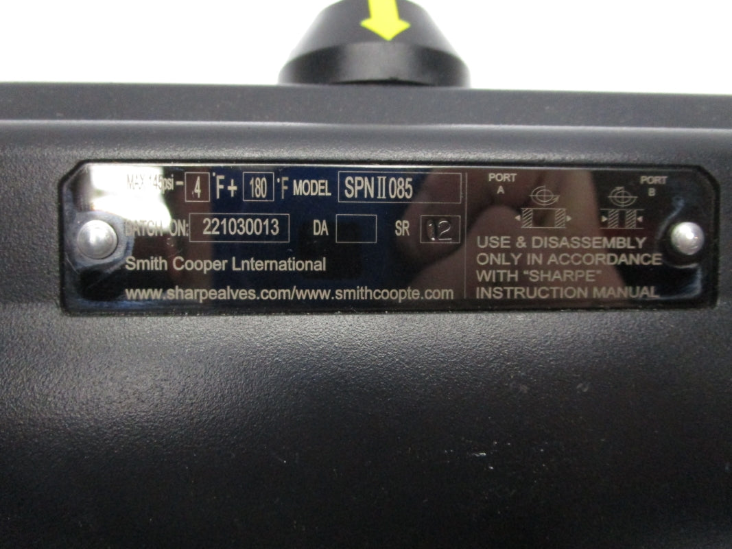 SHARPE SPNII085-DA-SR-02 145PSI -4/180'F NSNP