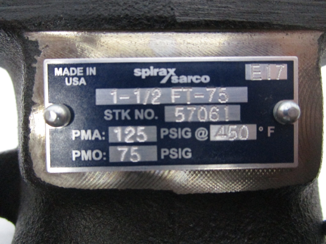 SPIRAX SARCO 57061 125PSI 1-1/2" NSNP