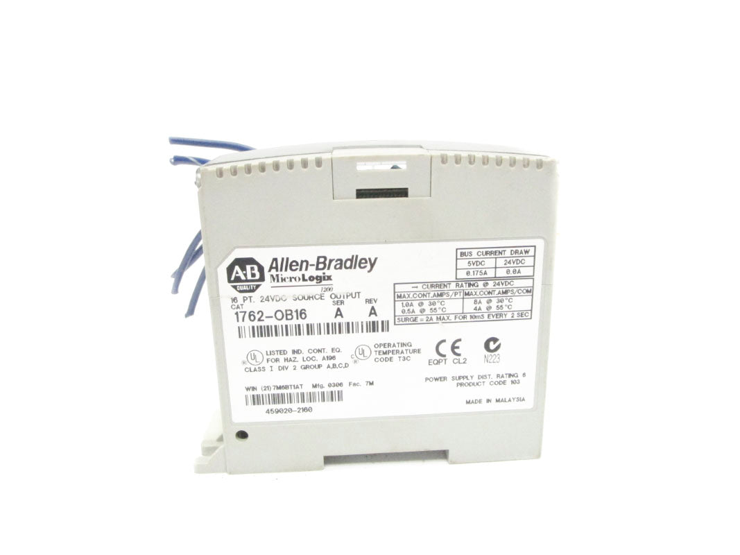 ALLEN BRADLEY 1762-OB16 SER. A 24VDC UNMP