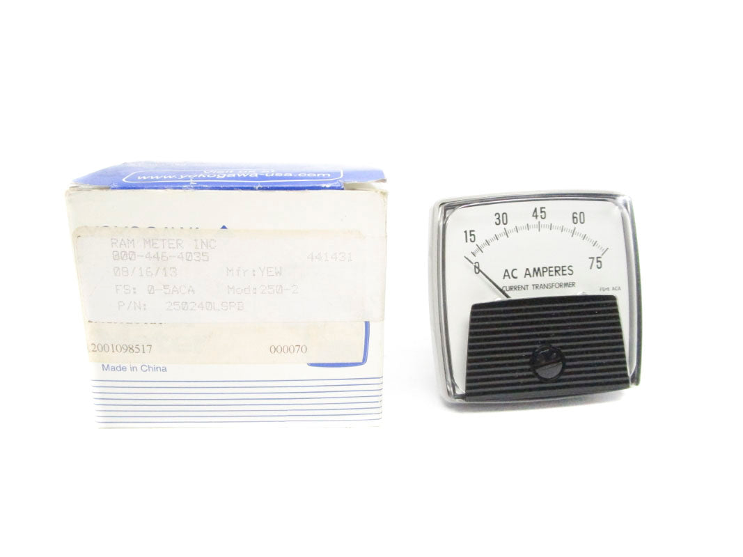 YOKOGAWA 250240LSPB 0-75ACA NSMP