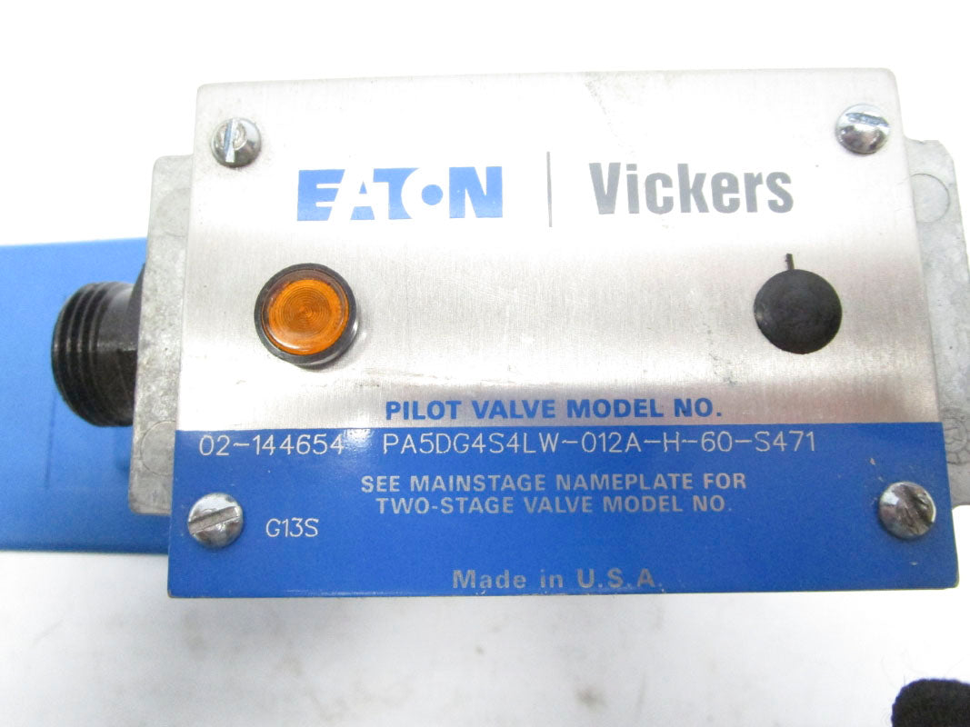 VICKERS PA5DG4S4LW012AH60S471 02-144654 24VDC 140PSI NSNP